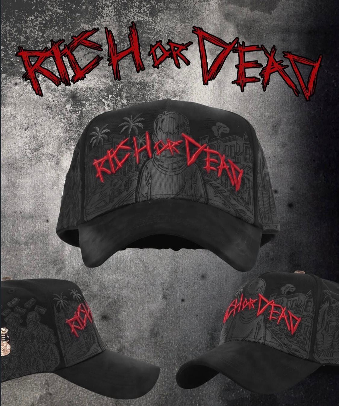RICH OR DEAD-BARBAS HATS(PREVENTA)