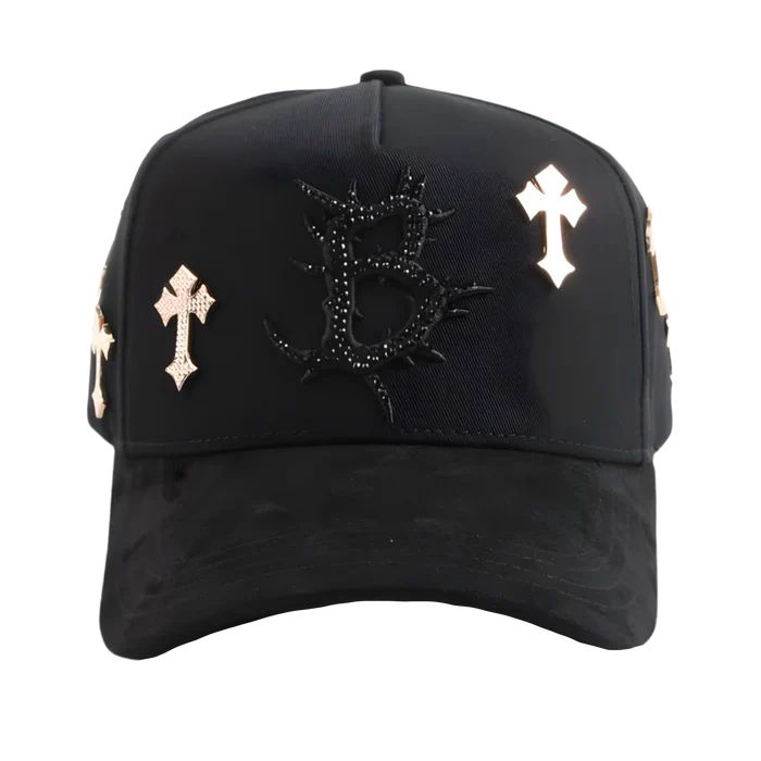 B CROSS 24K GOLD-BARBAS HATS