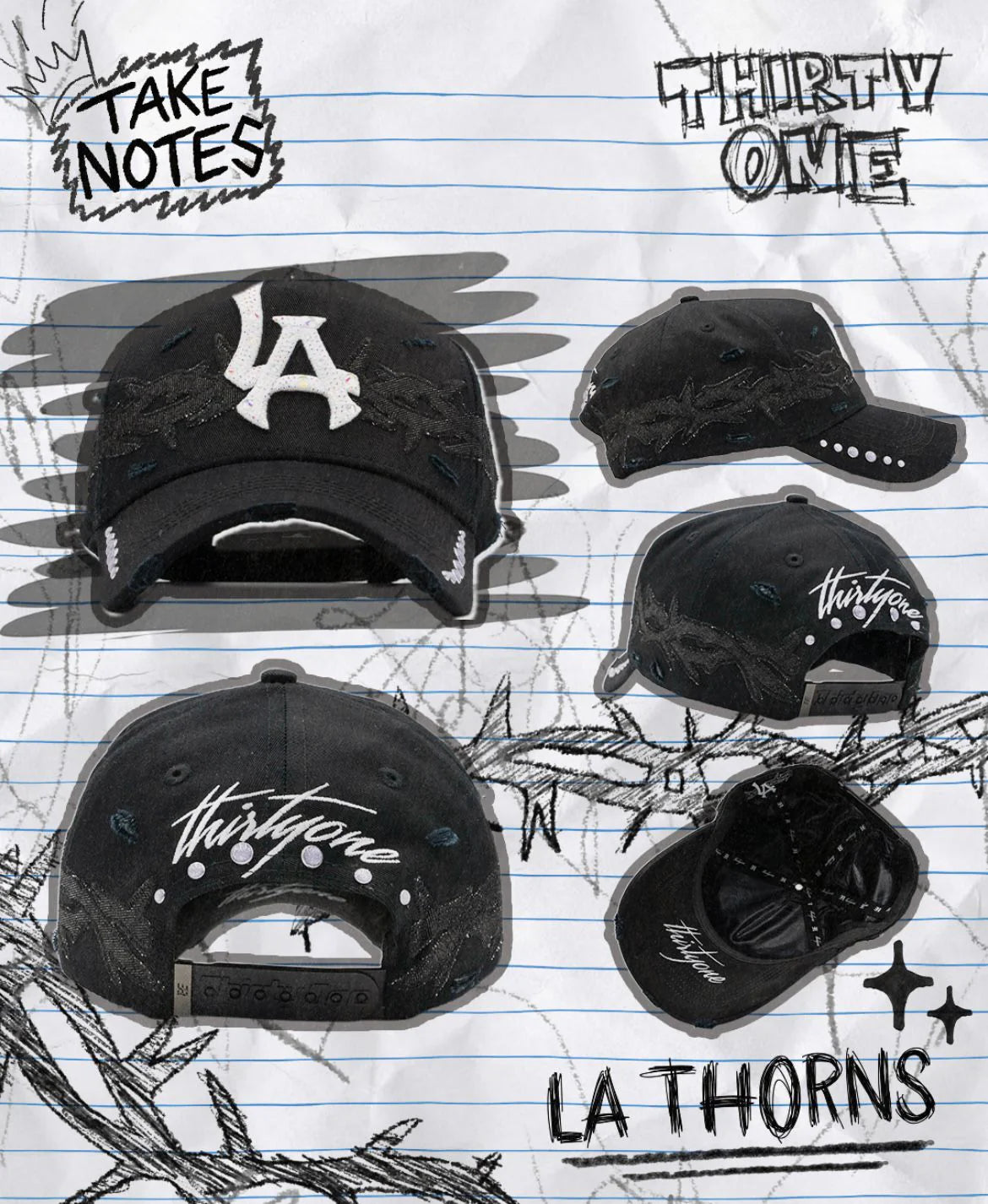LA THORNS-31 HATS