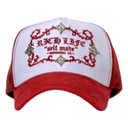 GORRA BARBAS HATS RICKH LIFE RED