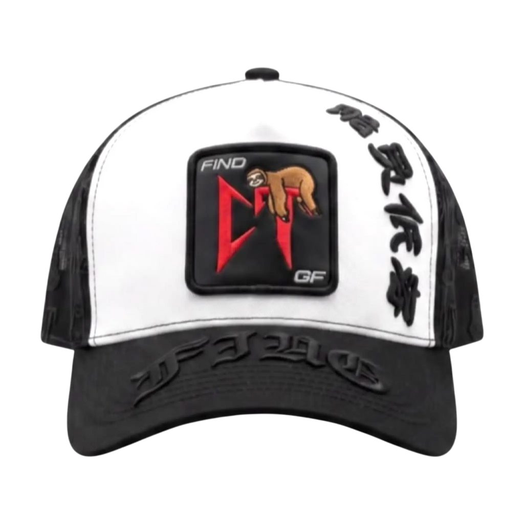 GORRA GALLO FINO TUMBADO WHITE TRUCKER