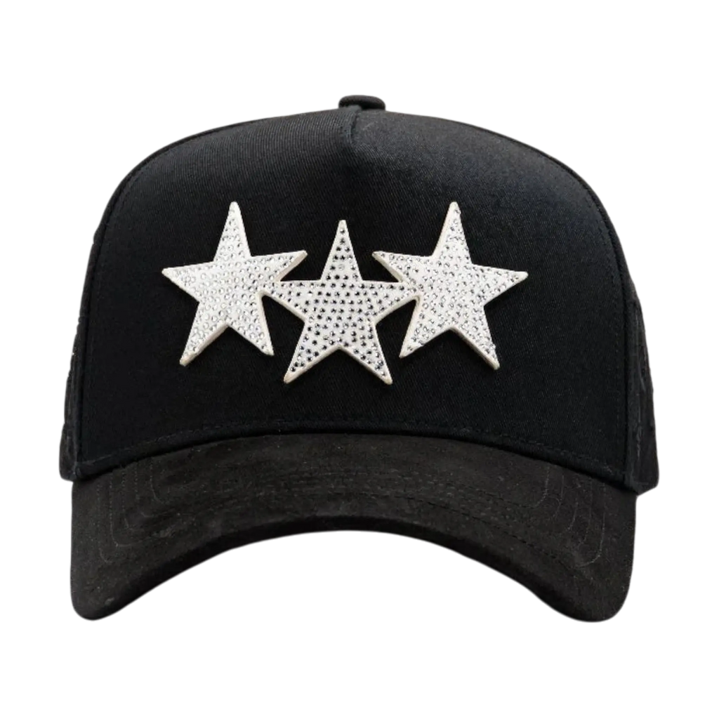 Gorra star hats triple star black