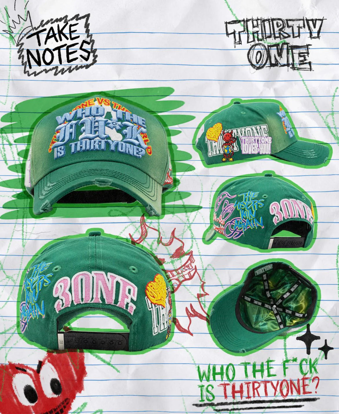 WHO THE F*** IS THIRTYONE?-31 HATS