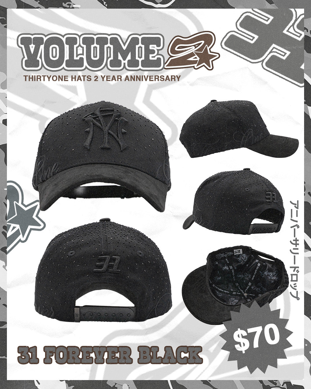 31 FOREVER BLACK - 31 HATS (Preventa)