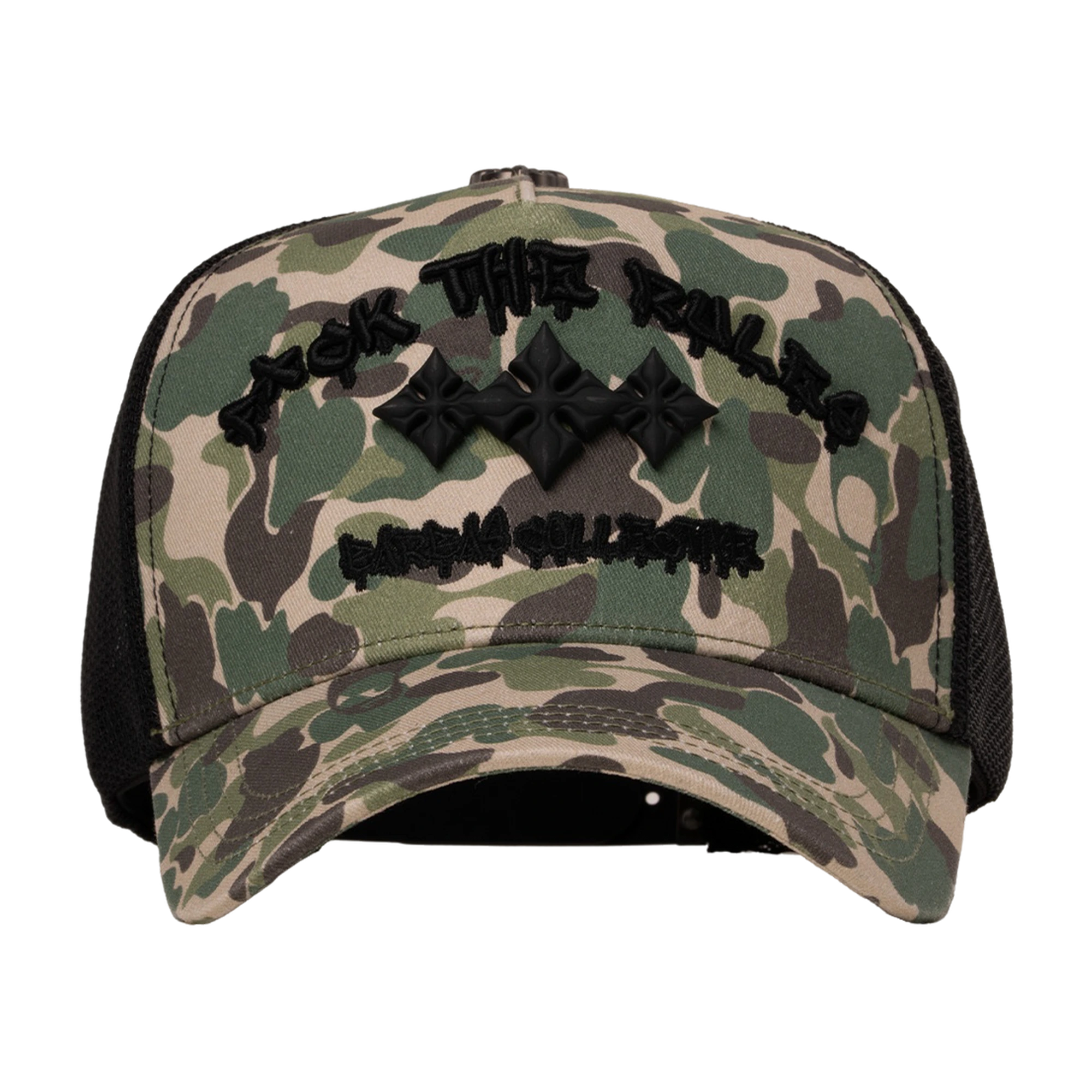 GORRA FUCK THE RULES TRUCKER - BARBAS HATS