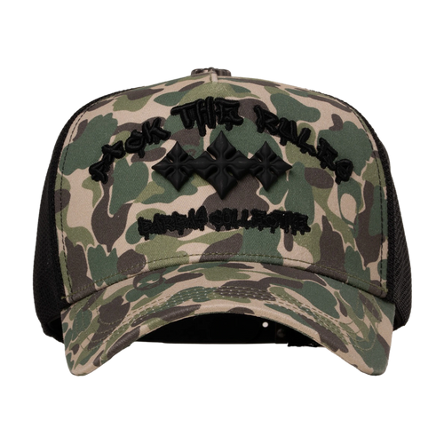 GORRA FUCK THE RULES TRUCKER - BARBAS HATS